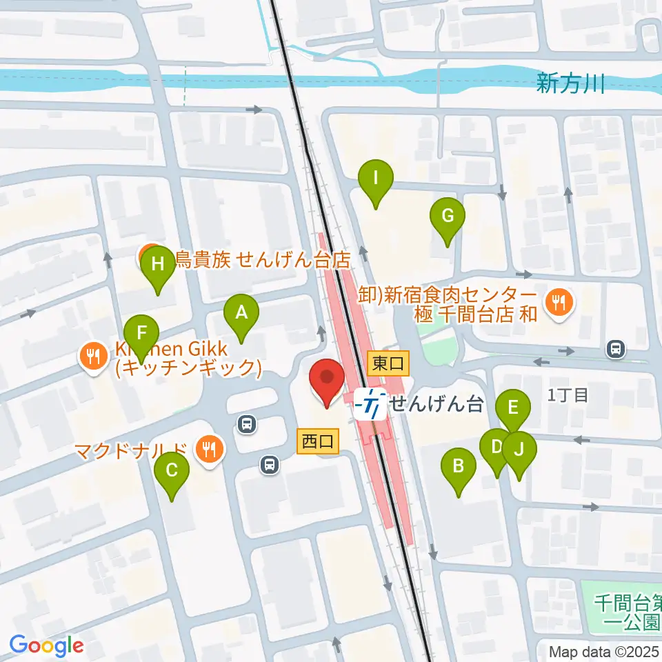 リトミックランドせんげん台教室周辺の駐車場・コインパーキング一覧地図