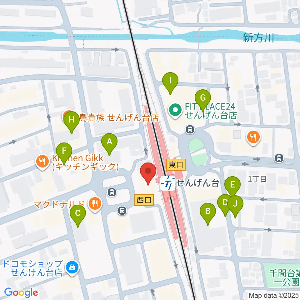 リトミックランドせんげん台教室周辺の駐車場・コインパーキング一覧地図