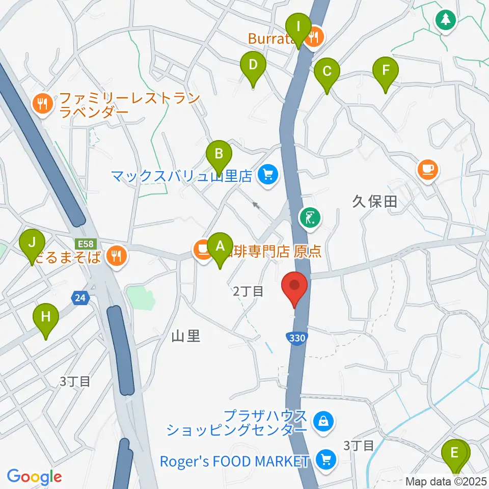 島ピアノセンター周辺の駐車場・コインパーキング一覧地図