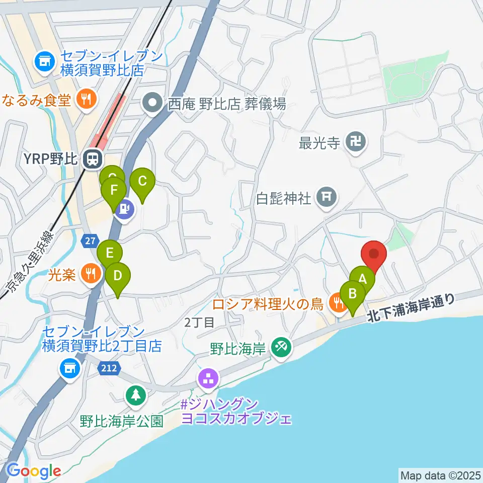 JUN音楽教室周辺の駐車場・コインパーキング一覧地図