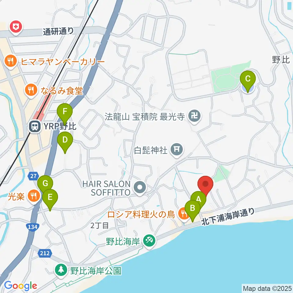 JUN音楽教室周辺の駐車場・コインパーキング一覧地図