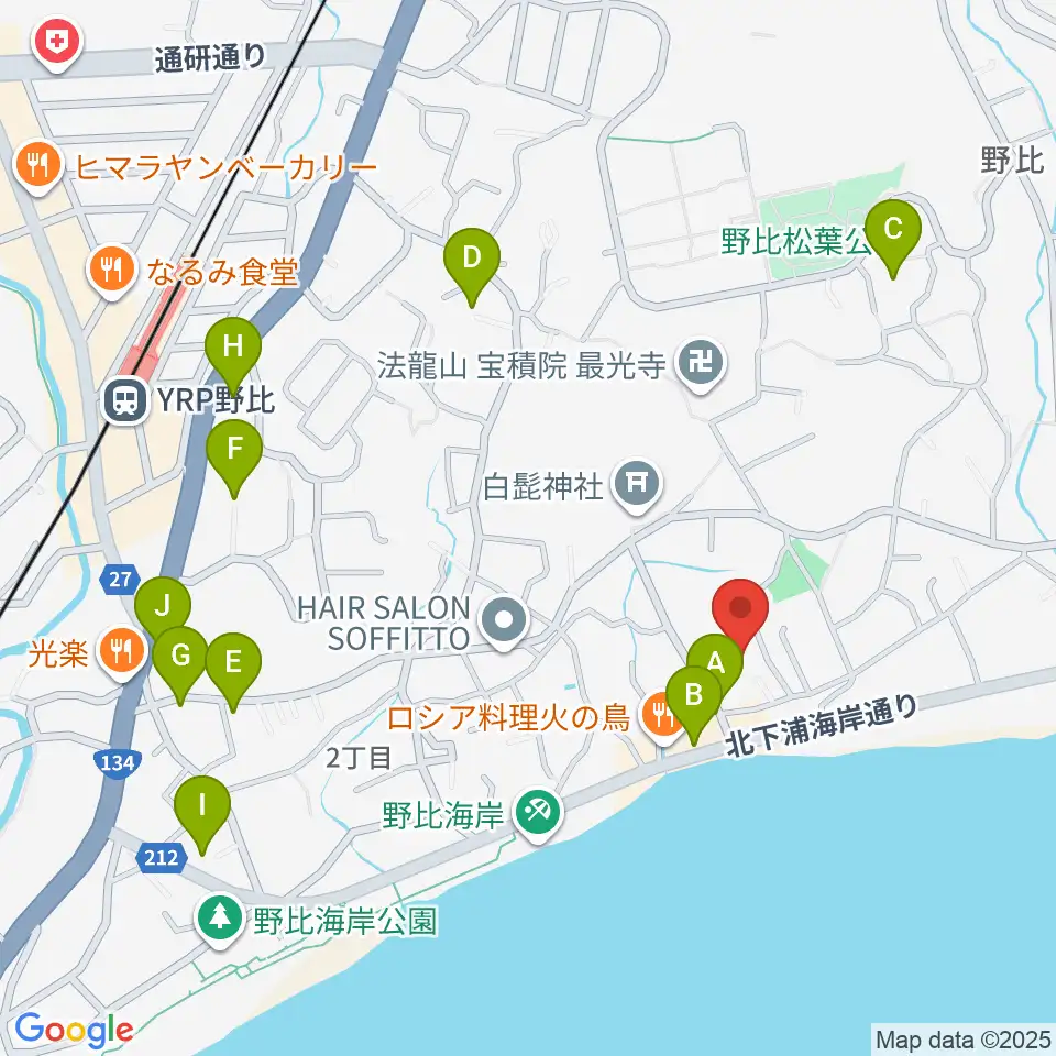 JUN音楽教室周辺の駐車場・コインパーキング一覧地図