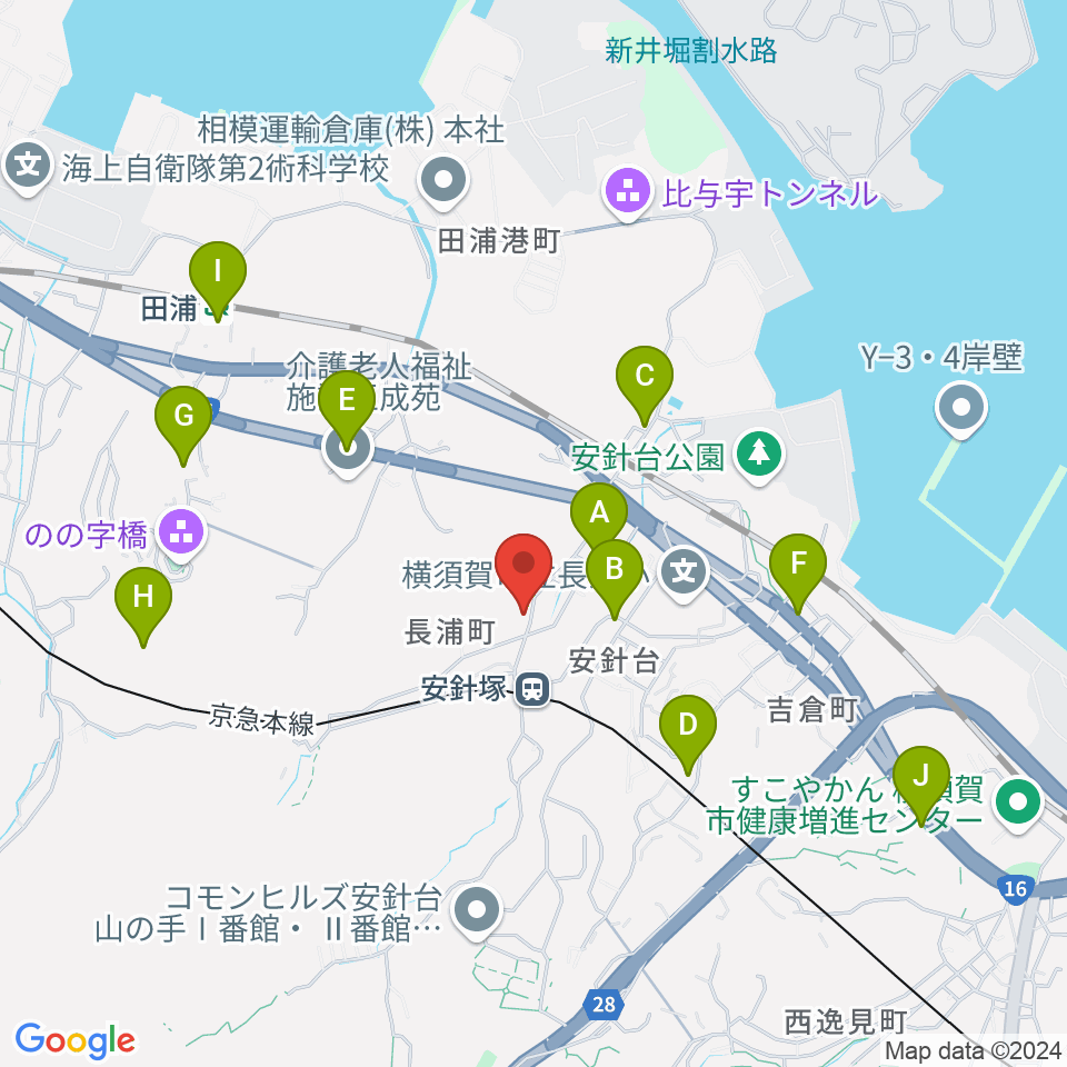 アラベスク音楽教室周辺の駐車場・コインパーキング一覧地図