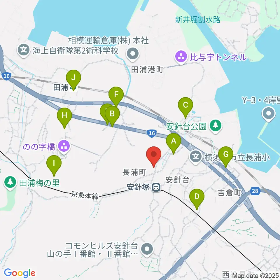 アラベスク音楽教室周辺の駐車場・コインパーキング一覧地図