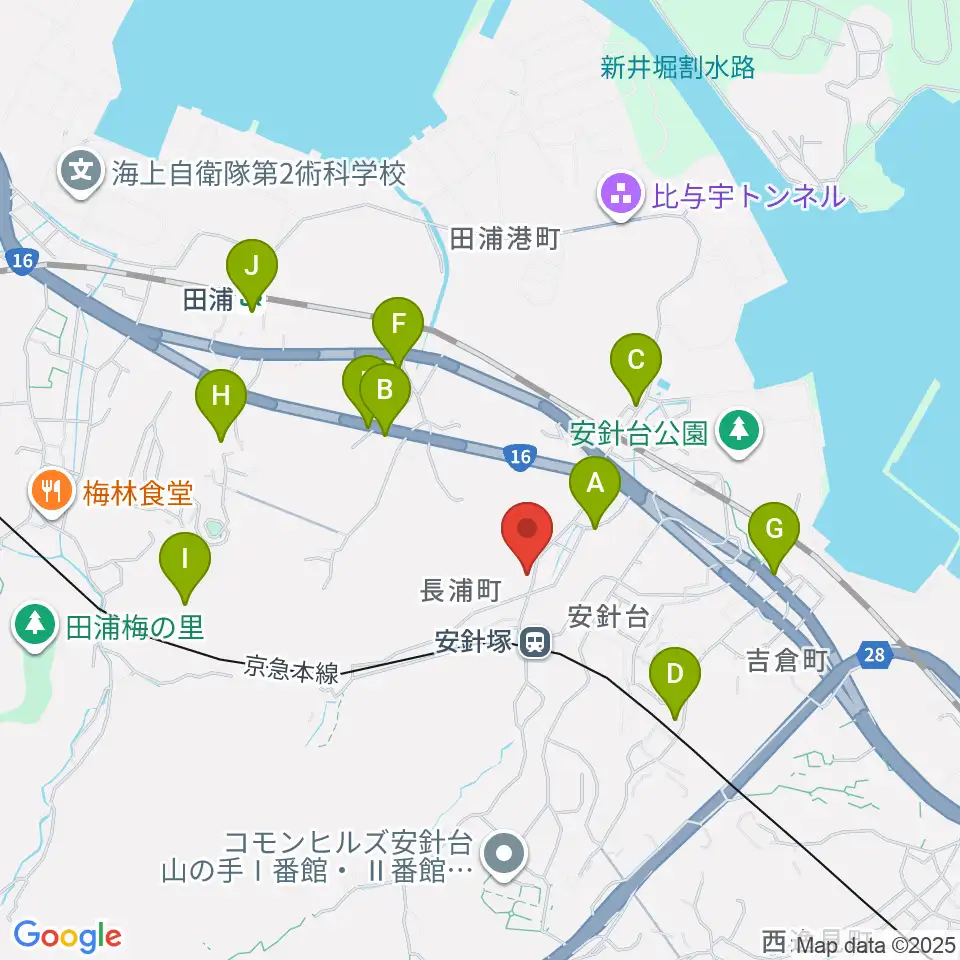 アラベスク音楽教室周辺の駐車場・コインパーキング一覧地図