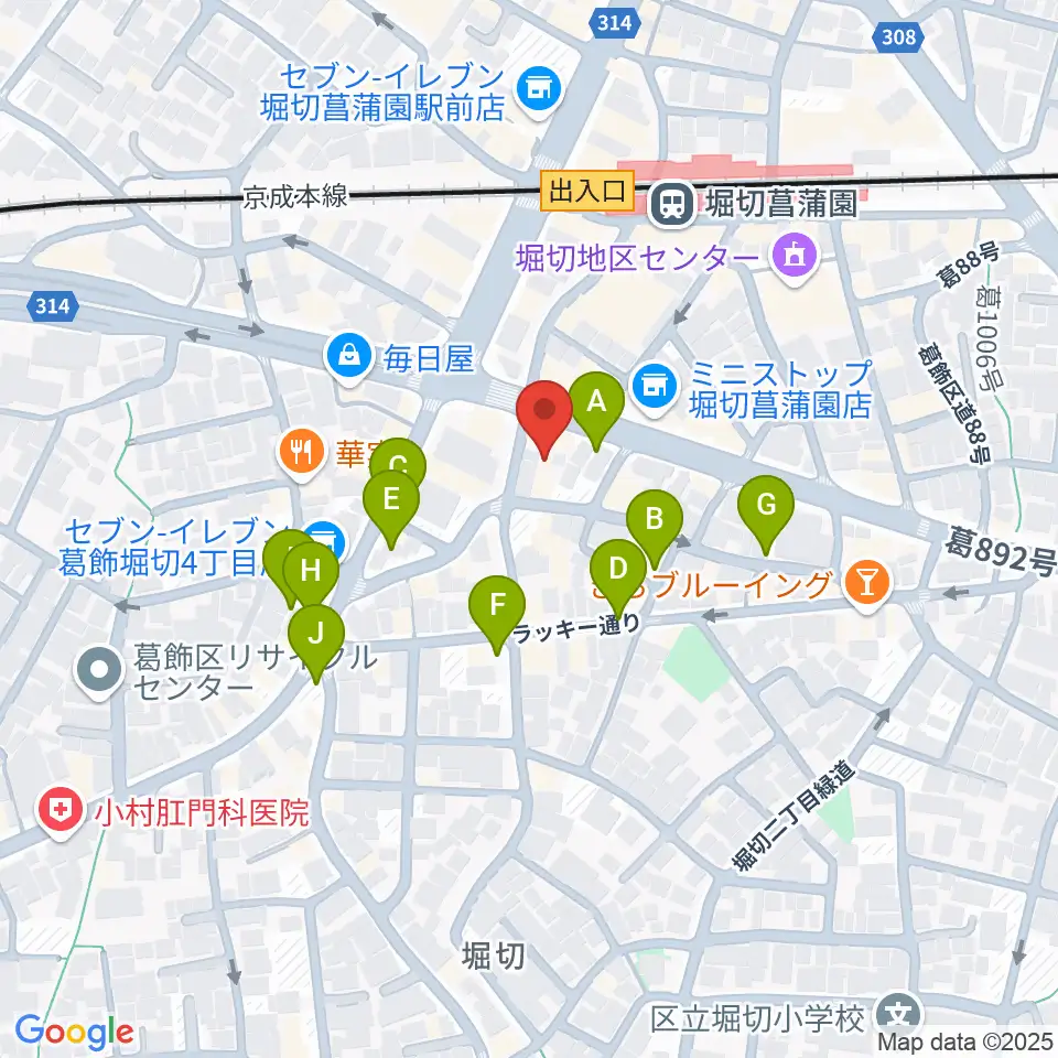 ミュージックスクール・ピュアボイス周辺の駐車場・コインパーキング一覧地図