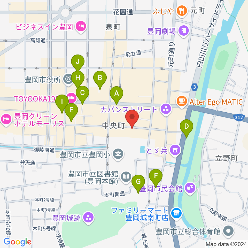 田中音友堂周辺の駐車場・コインパーキング一覧地図