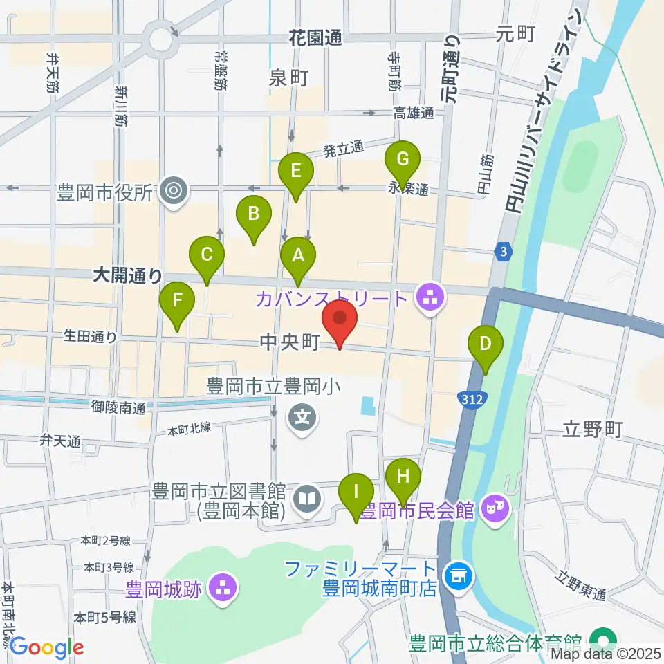 田中音友堂周辺の駐車場・コインパーキング一覧地図