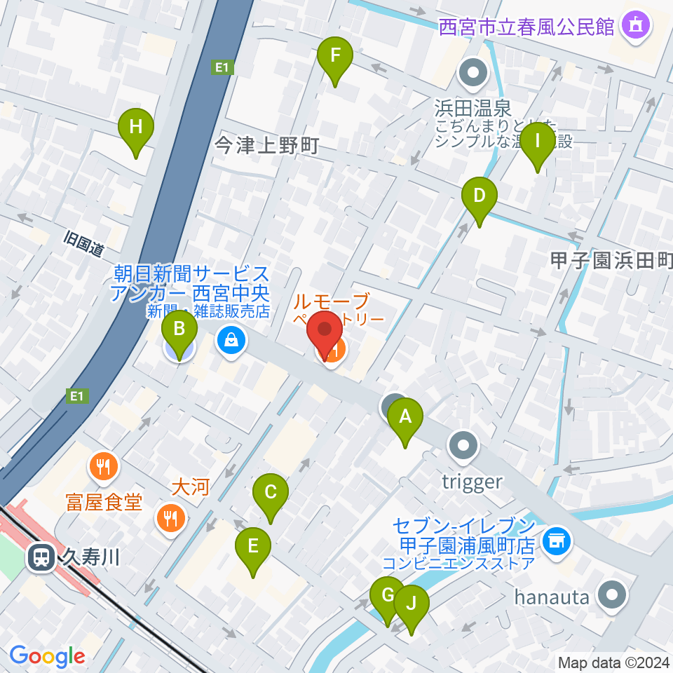 有限会社グーターコンパス周辺の駐車場・コインパーキング一覧地図