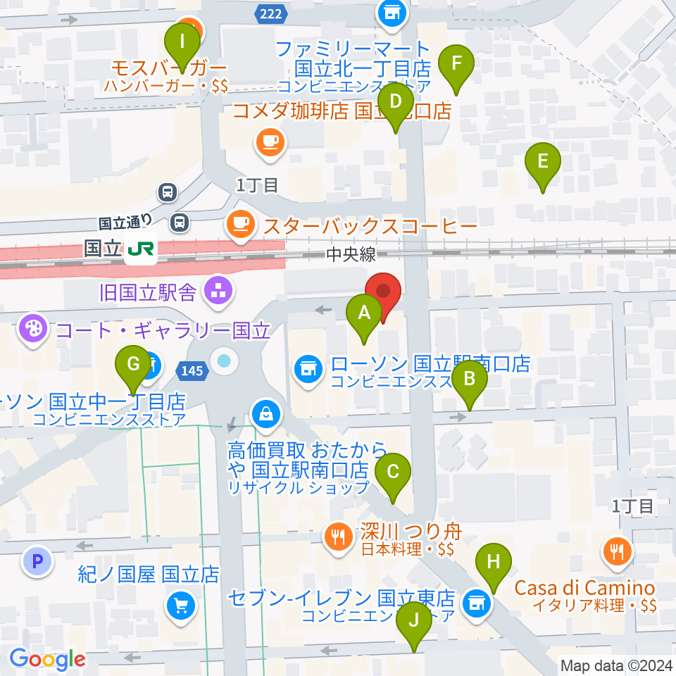 K.STUDIO スタインウェイスタジオ周辺の駐車場・コインパーキング一覧地図