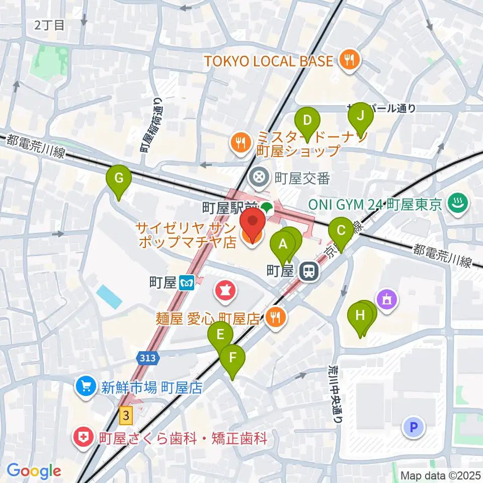 ムーブ町屋周辺の駐車場・コインパーキング一覧地図