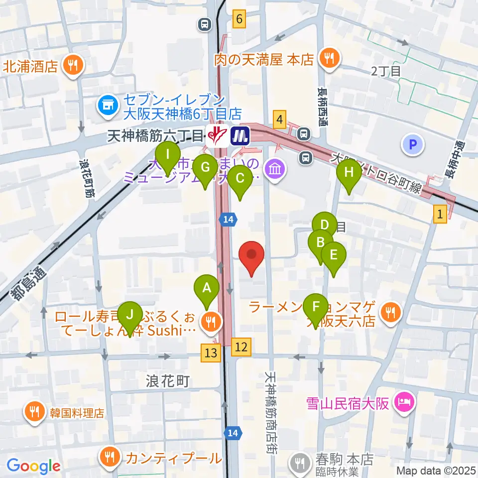 フィス音楽教室周辺の駐車場・コインパーキング一覧地図