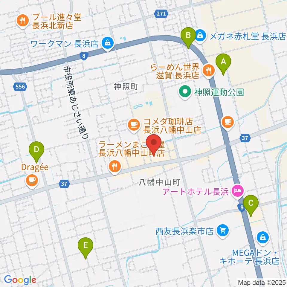 イケダ光音堂周辺の駐車場・コインパーキング一覧地図