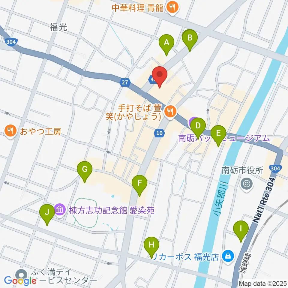 音楽堂福光スタジオベル周辺の駐車場・コインパーキング一覧地図