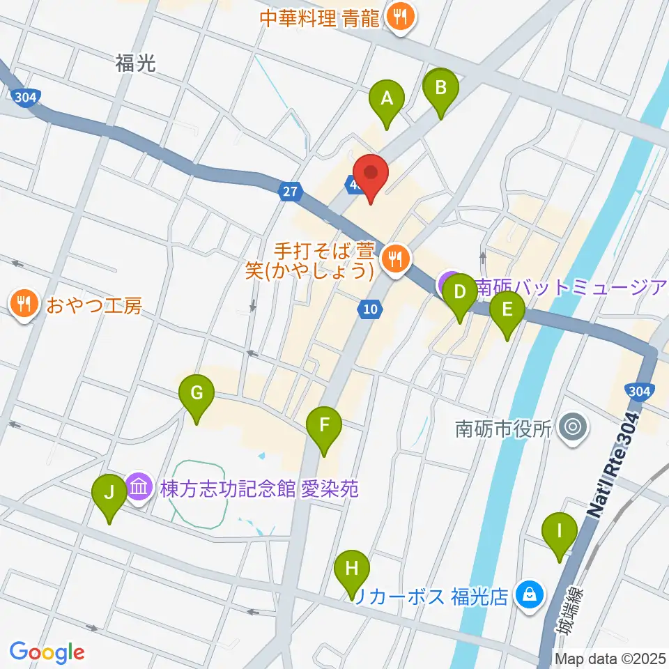 音楽堂福光スタジオベル周辺の駐車場・コインパーキング一覧地図