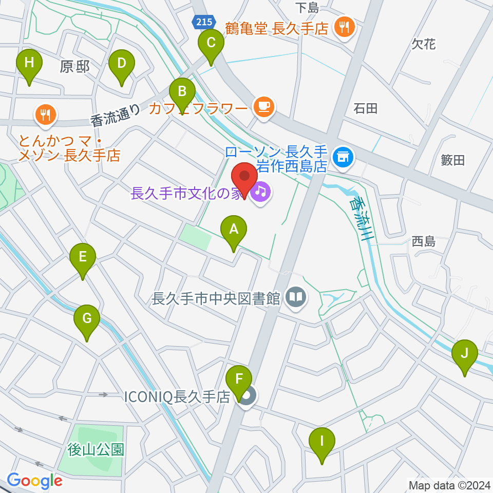 長久手市文化の家周辺の駐車場・コインパーキング一覧地図