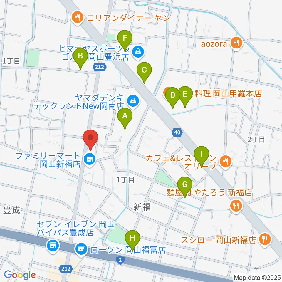 浜松ピアノ店周辺の駐車場・コインパーキング一覧地図