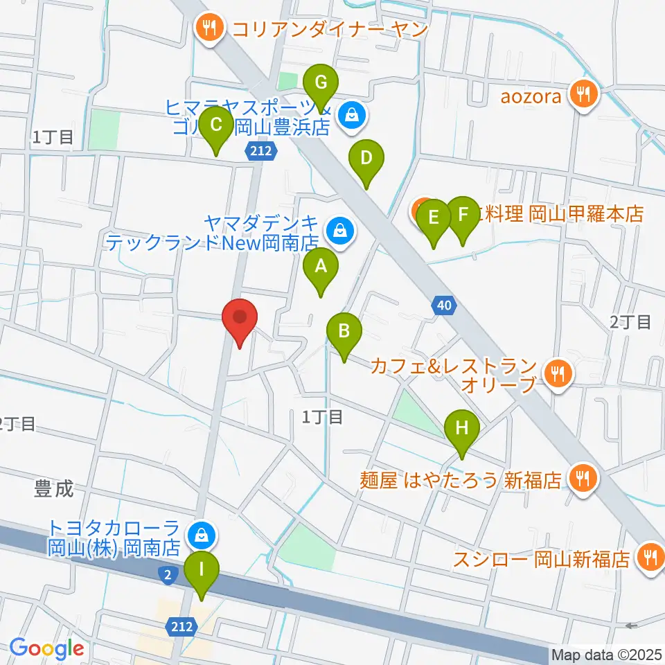 浜松ピアノ店周辺の駐車場・コインパーキング一覧地図
