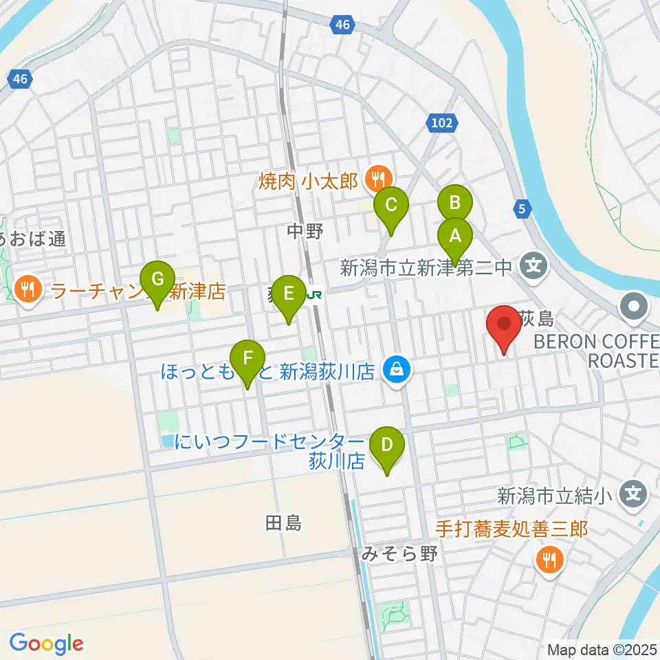 カネヅカ楽器周辺の駐車場・コインパーキング一覧地図