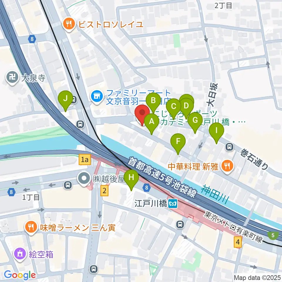 スタジオピアーチェ周辺の駐車場・コインパーキング一覧地図