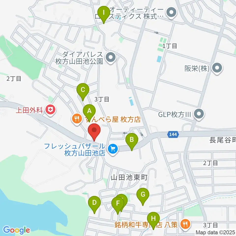 京阪ピアノサービス周辺の駐車場・コインパーキング一覧地図