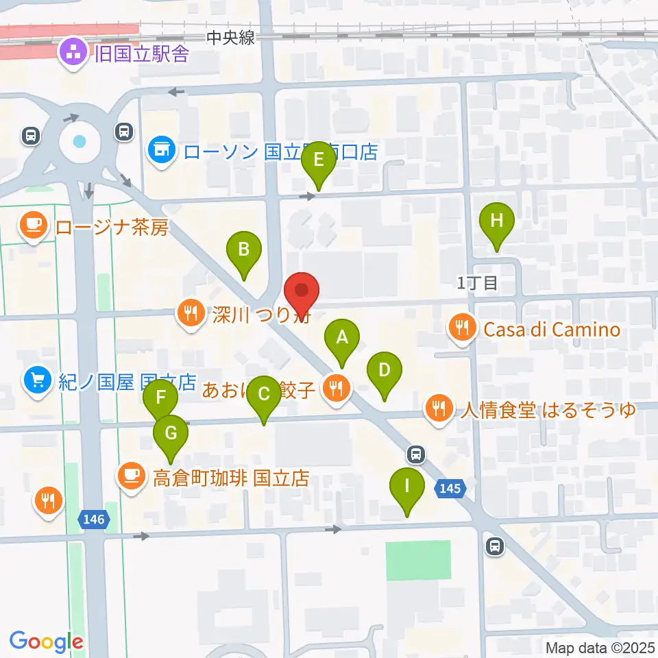 国立ヴィオレホール周辺の駐車場・コインパーキング一覧地図