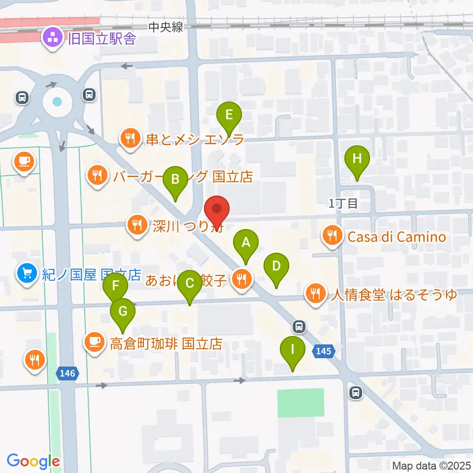 国立ヴィオレホール周辺の駐車場・コインパーキング一覧地図