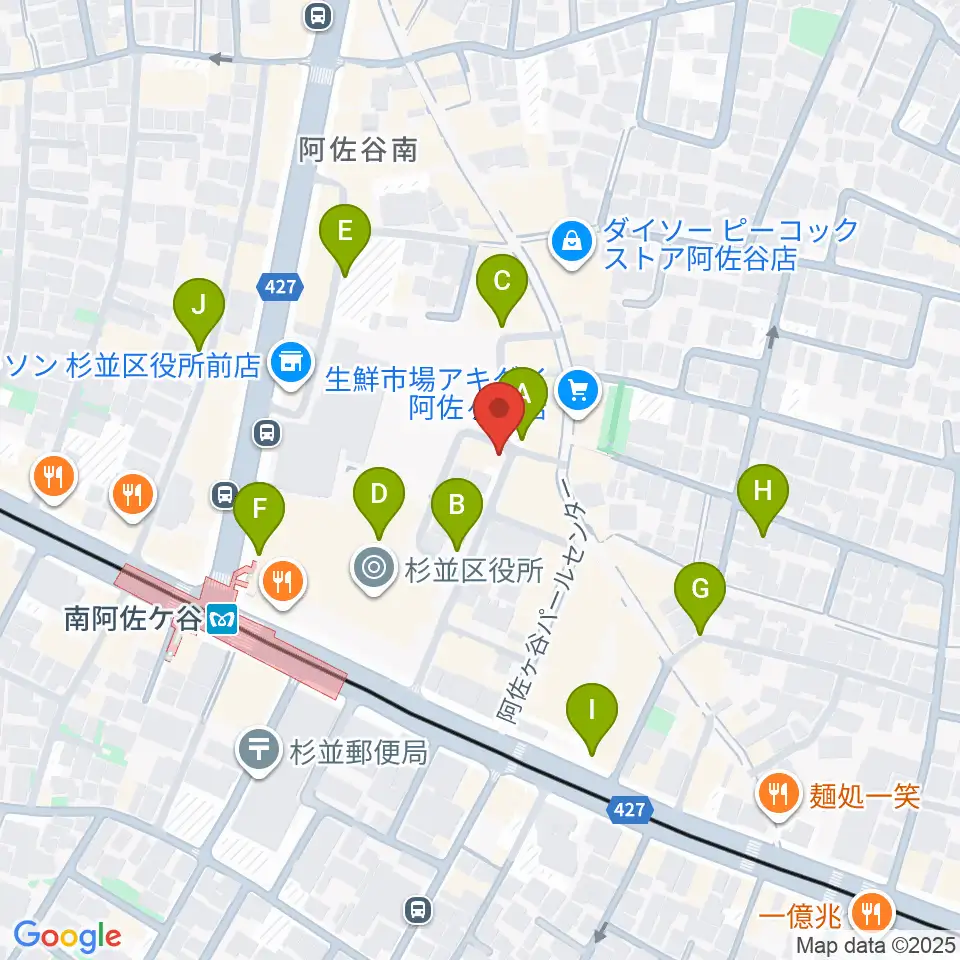 阿佐ヶ谷シアターシャイン周辺の駐車場・コインパーキング一覧地図