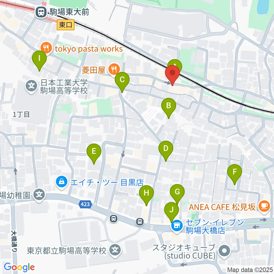 こまばアゴラ劇場周辺の駐車場・コインパーキング一覧地図