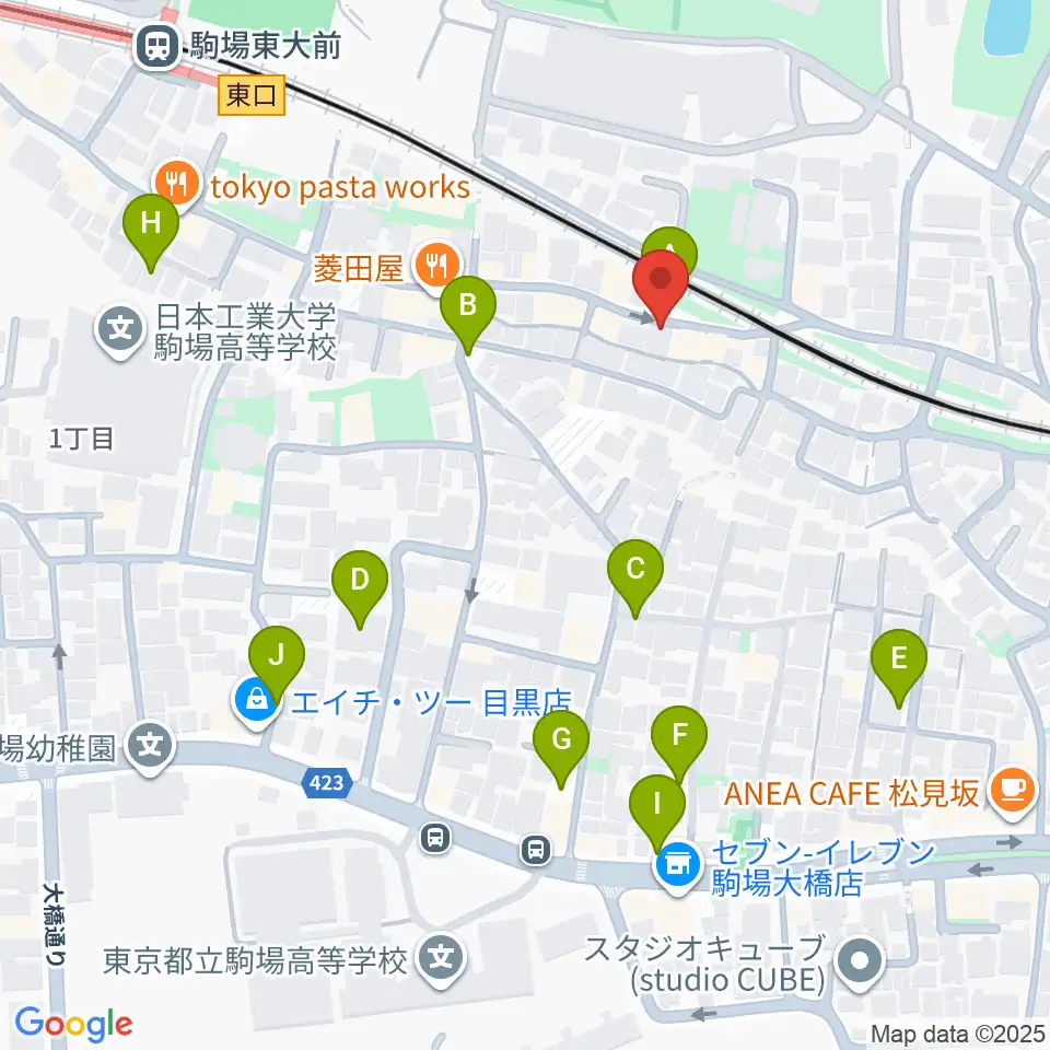 こまばアゴラ劇場周辺の駐車場・コインパーキング一覧地図