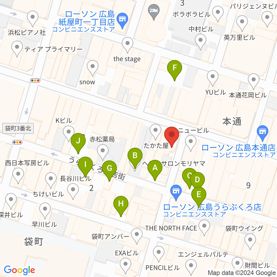 BIGBOSS広島周辺の駐車場・コインパーキング一覧地図