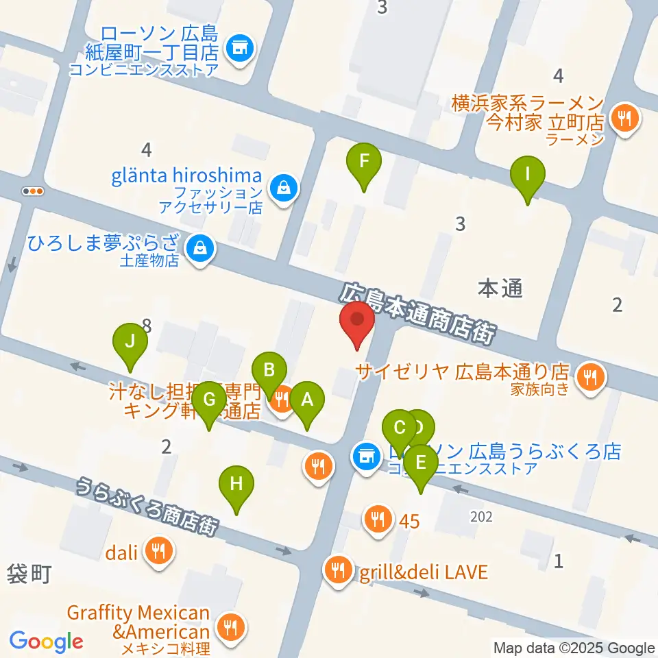 BIGBOSS広島周辺の駐車場・コインパーキング一覧地図