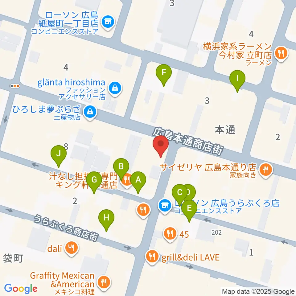 BIGBOSS広島周辺の駐車場・コインパーキング一覧地図