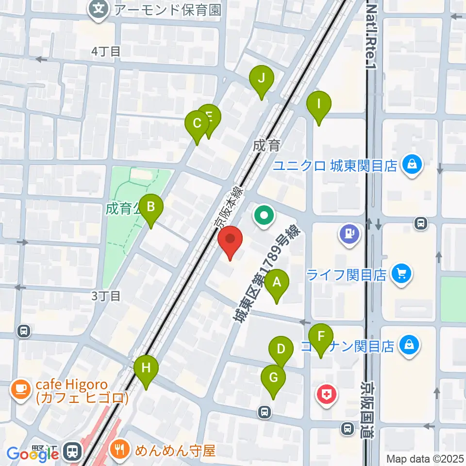 アトリエS-pace周辺の駐車場・コインパーキング一覧地図