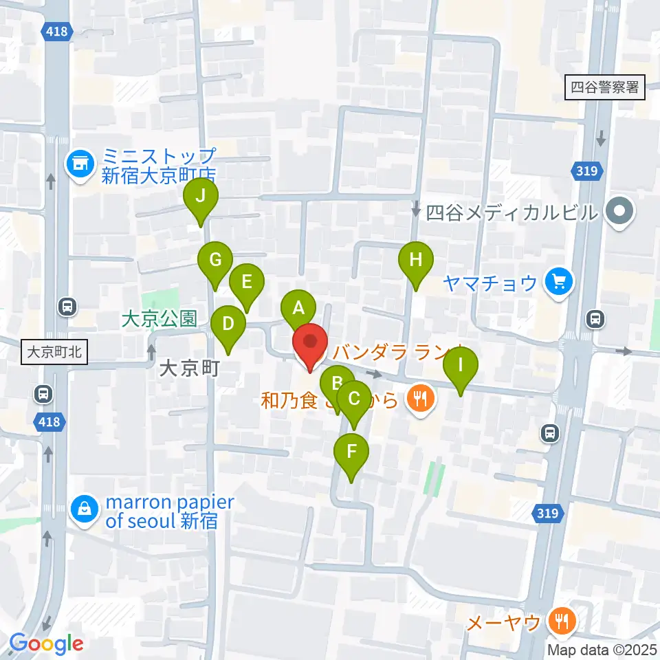 アートコンプレックスセンター周辺の駐車場・コインパーキング一覧地図