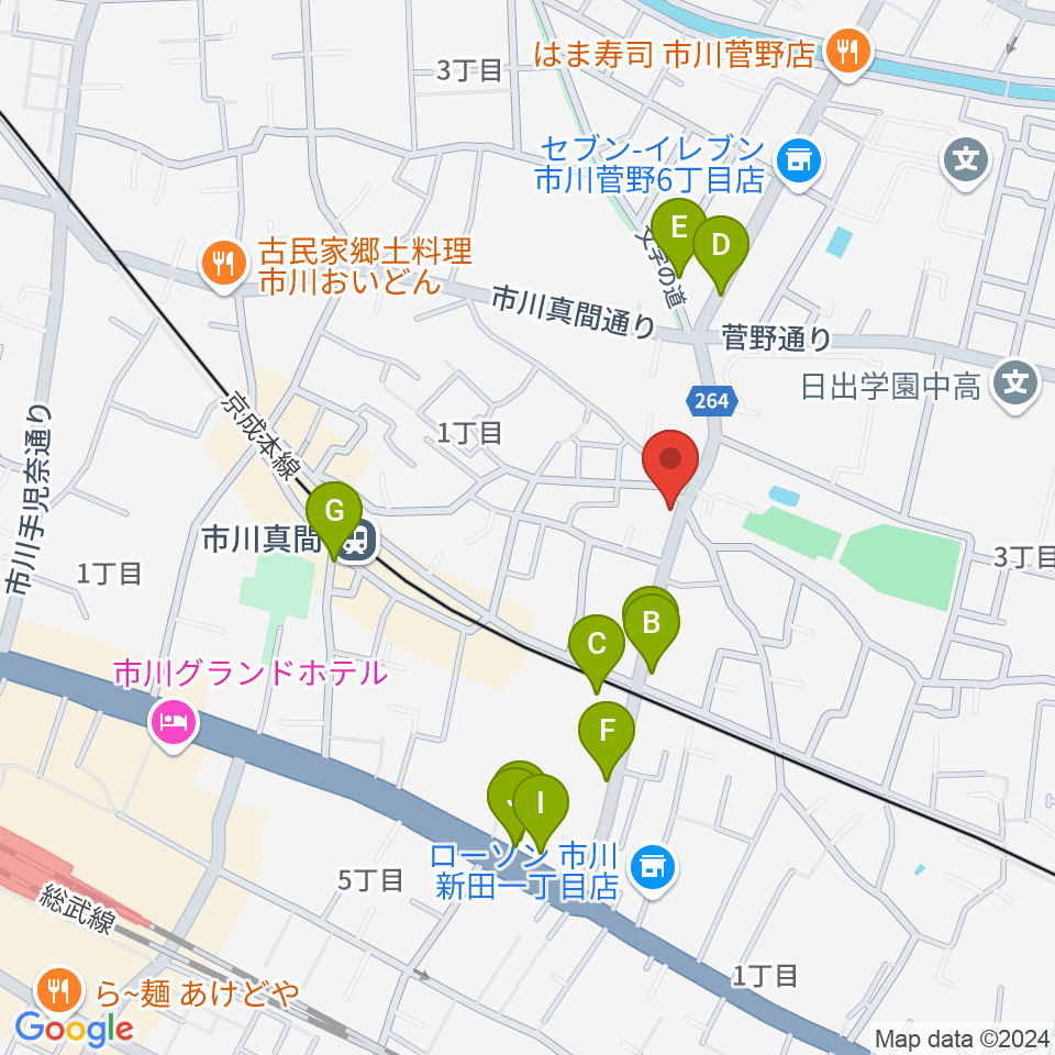 三陽楽器店周辺の駐車場・コインパーキング一覧地図