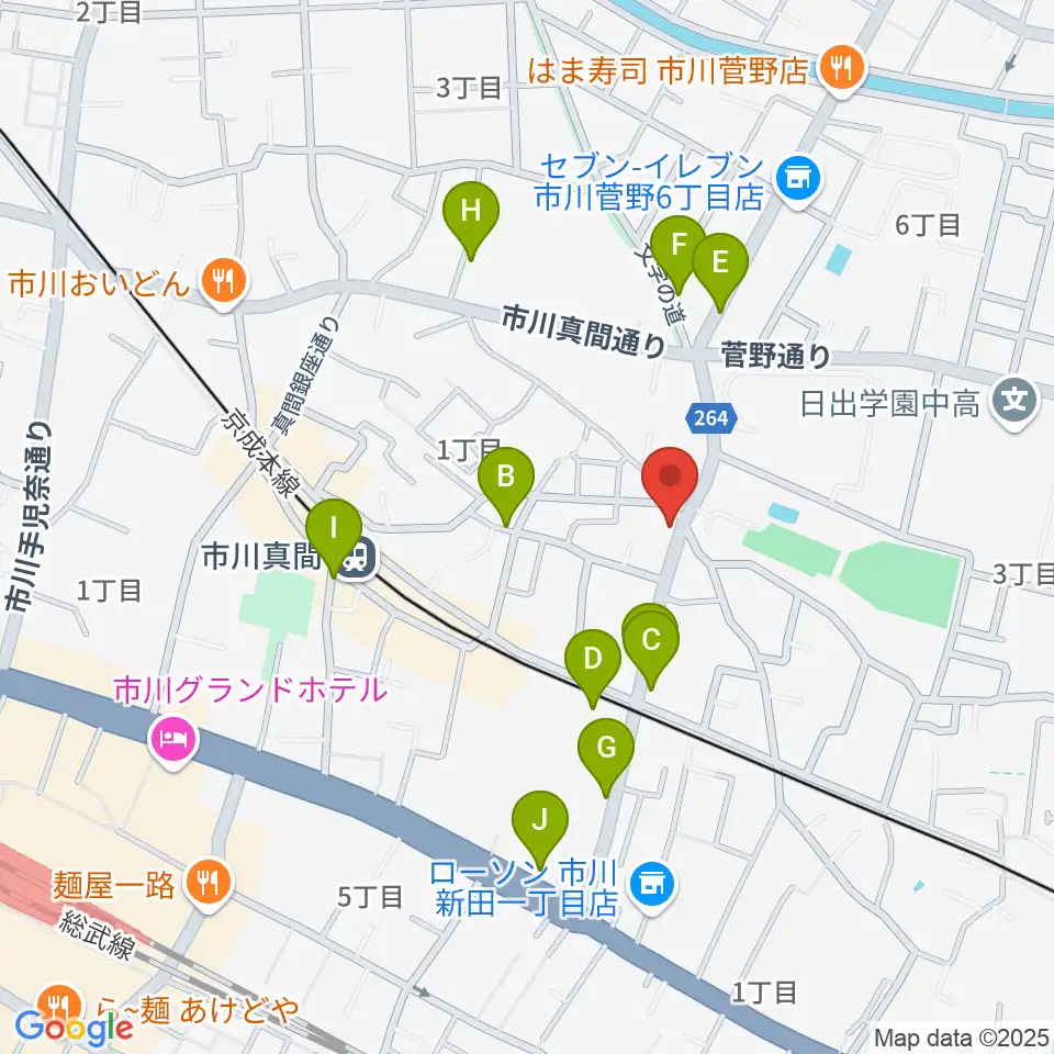三陽楽器店周辺の駐車場・コインパーキング一覧地図