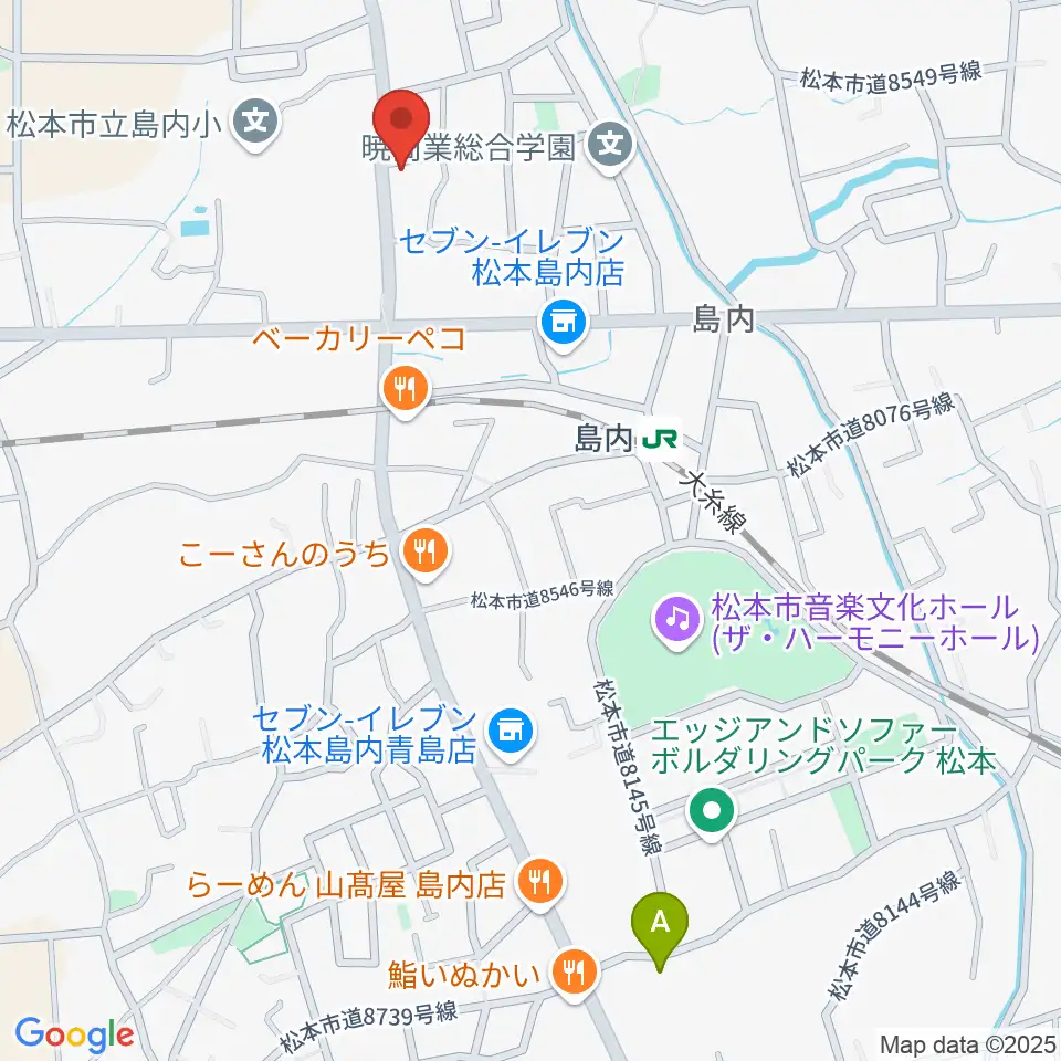 ミュージックプラザオグチ島内店周辺の駐車場・コインパーキング一覧地図