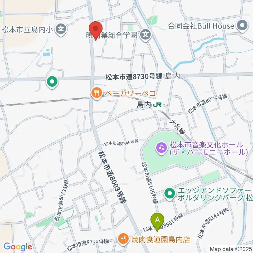 ミュージックプラザオグチ島内店周辺の駐車場・コインパーキング一覧地図
