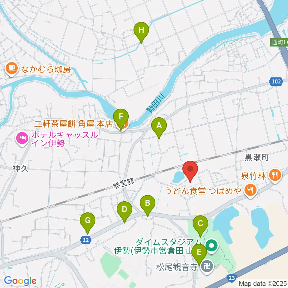 いせトピア周辺の駐車場・コインパーキング一覧地図