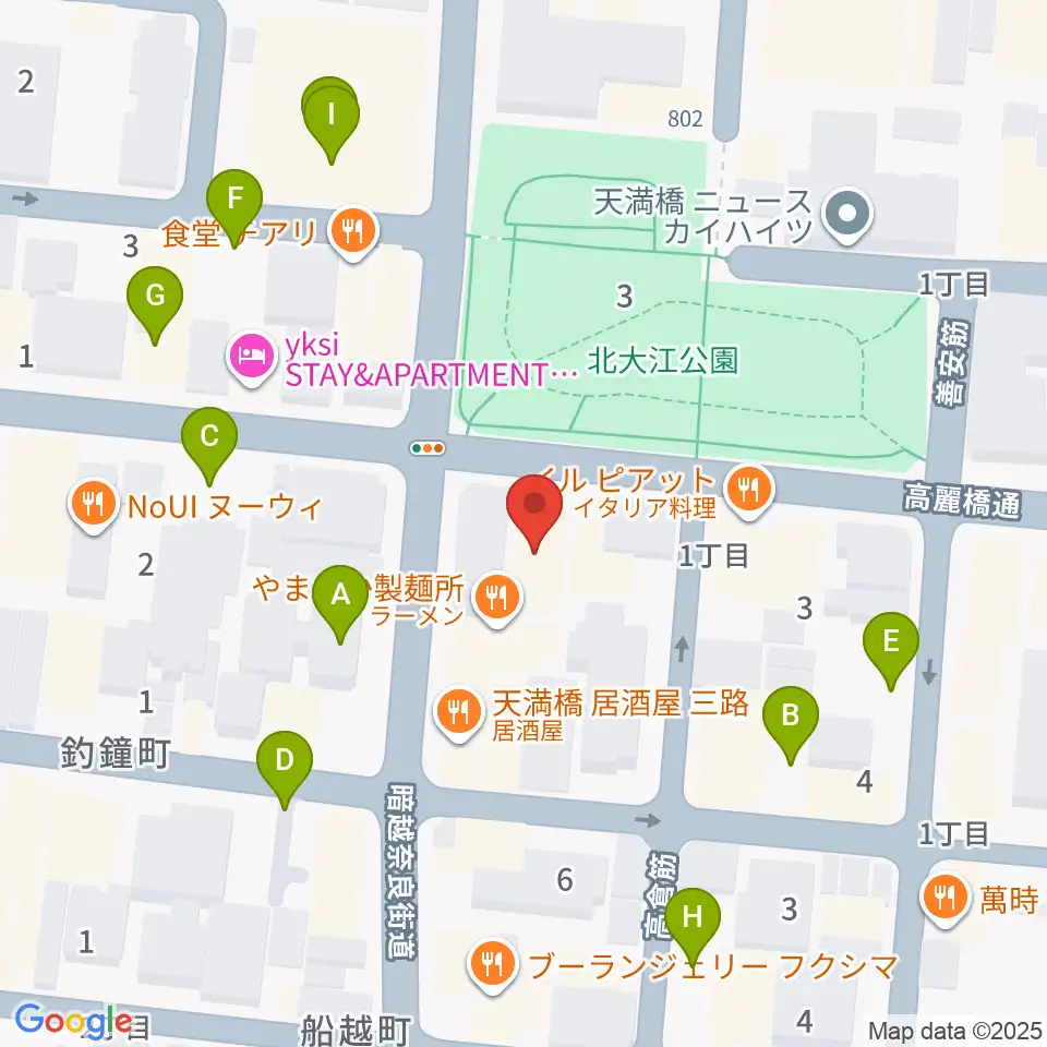 青山ハープ大阪ショールーム周辺の駐車場・コインパーキング一覧地図