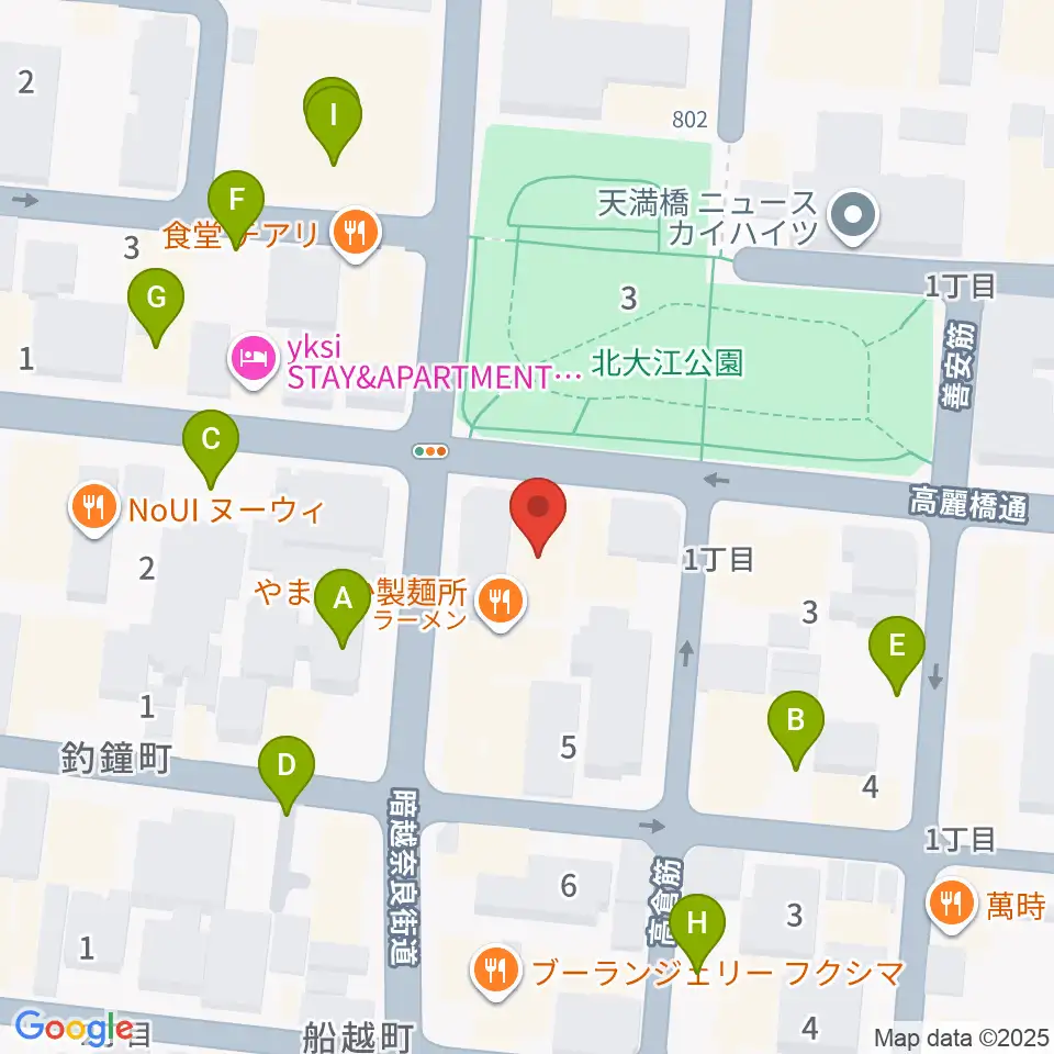 青山ハープ大阪ショールーム周辺の駐車場・コインパーキング一覧地図