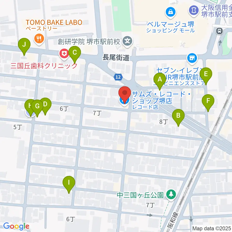 堺レッドハウス周辺の駐車場・コインパーキング一覧地図