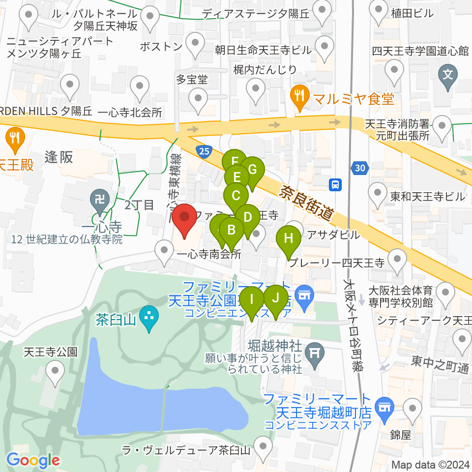 一心寺シアター倶楽周辺の駐車場・コインパーキング一覧地図