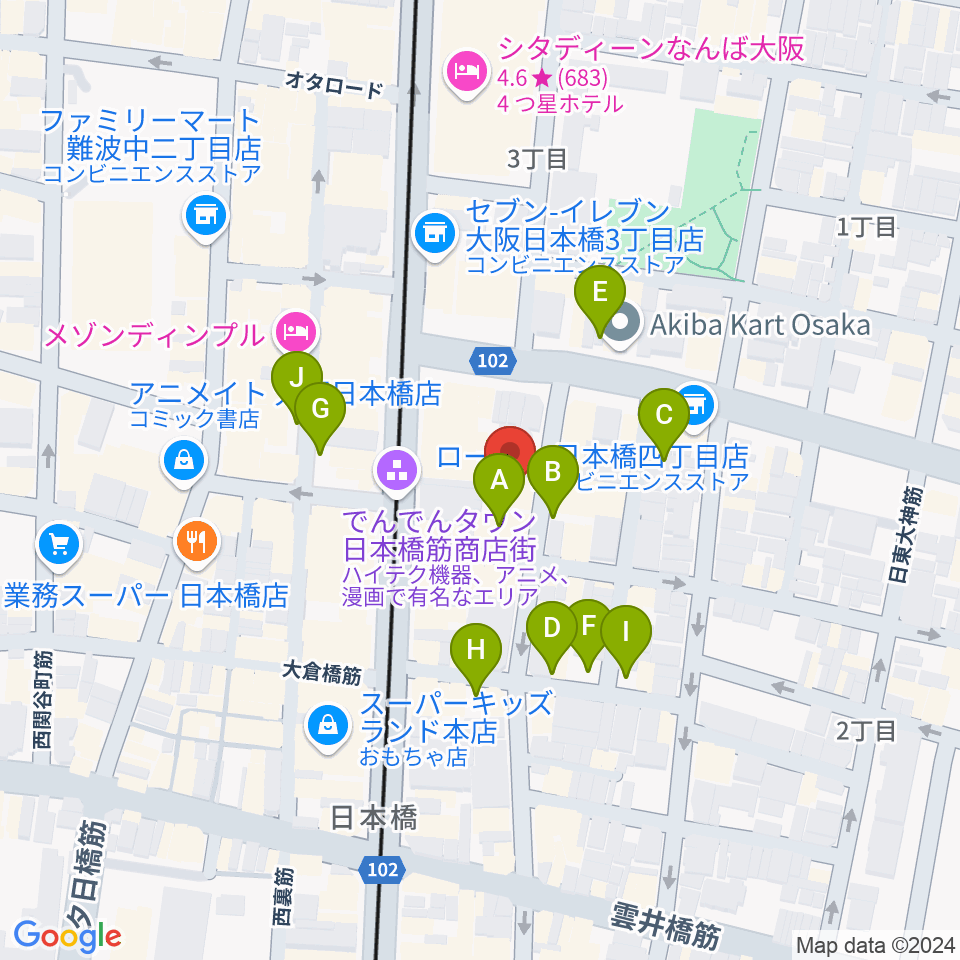 インディペンデントシアター2nd周辺の駐車場・コインパーキング一覧地図