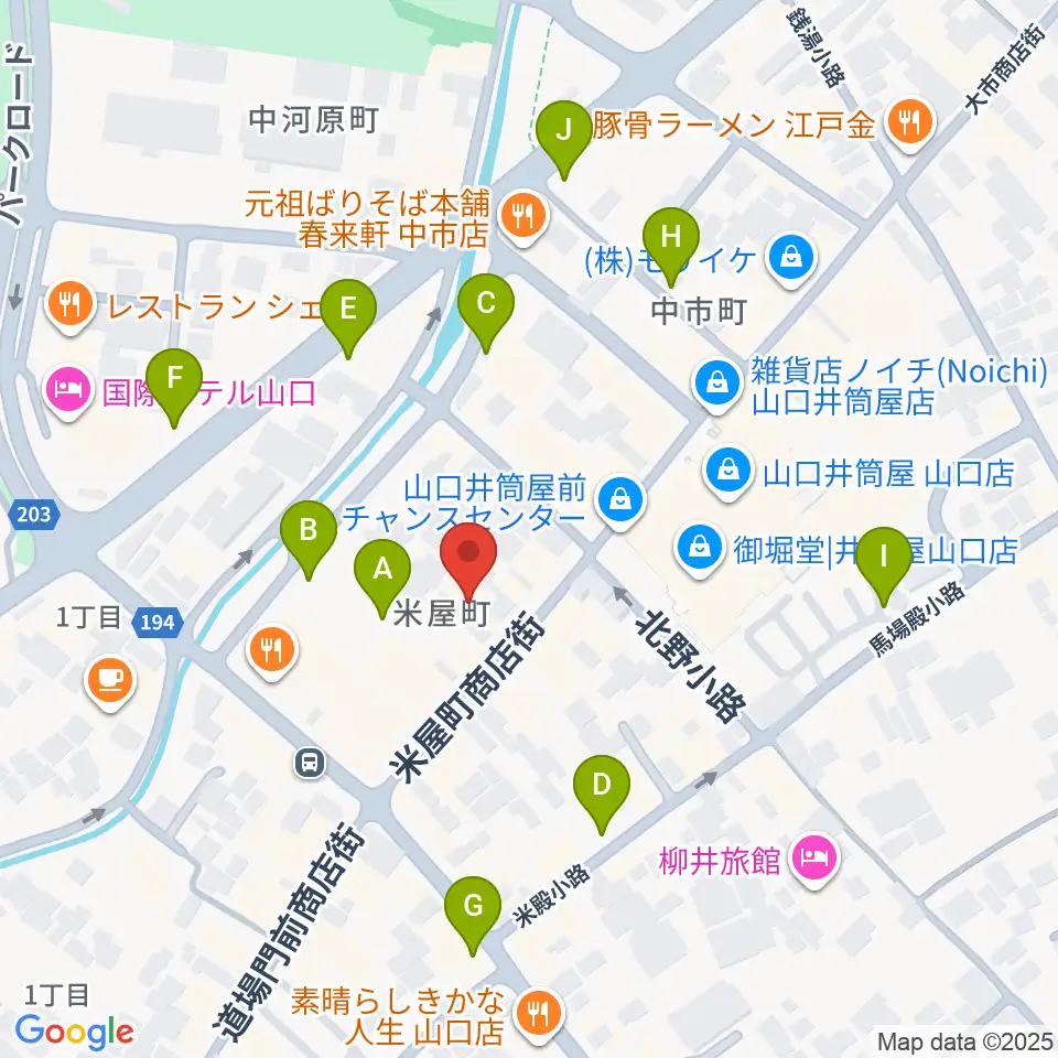 グランドミック三好屋楽器周辺の駐車場・コインパーキング一覧地図