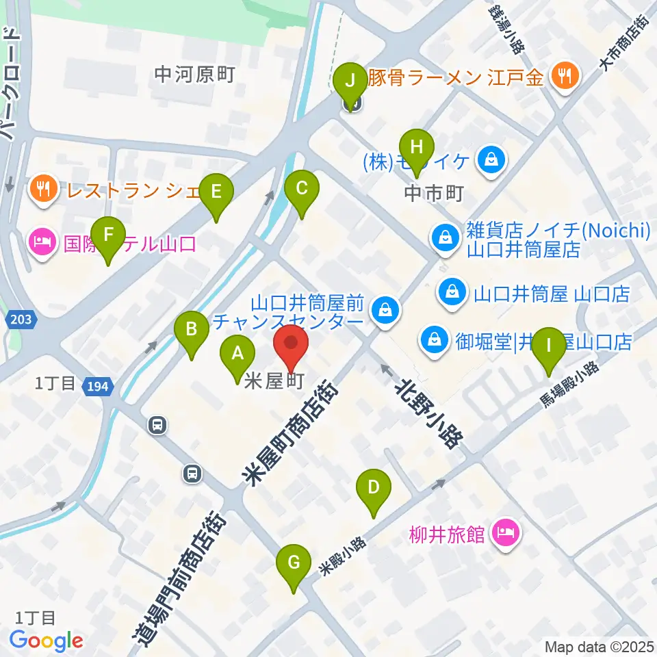 グランドミック三好屋楽器周辺の駐車場・コインパーキング一覧地図