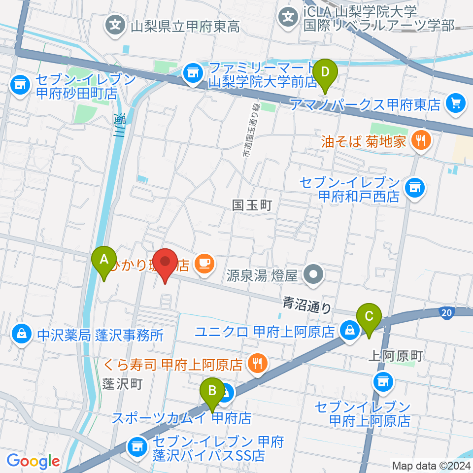 カフェパストリアス周辺の駐車場・コインパーキング一覧地図