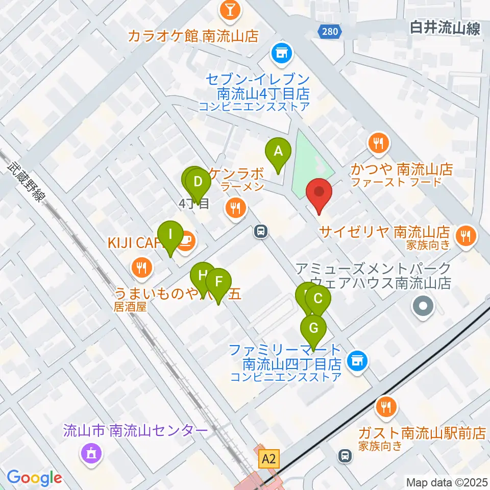 みみミュージック周辺の駐車場・コインパーキング一覧地図