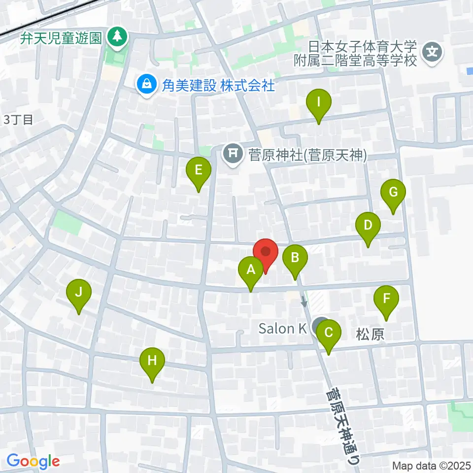 宇宙舘周辺の駐車場・コインパーキング一覧地図